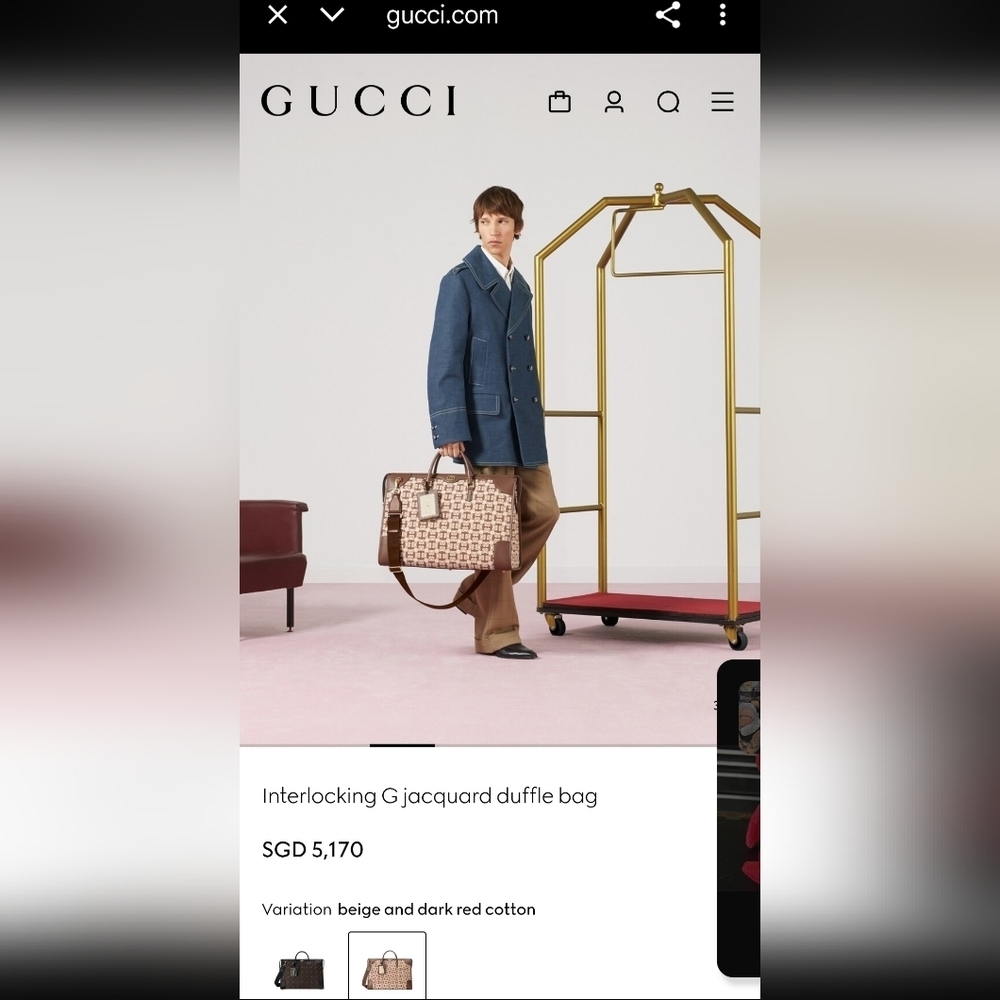 GUCCI NWOT BAULETTO XL DUFFLE TRAVEL BAG - Picture 16 of 16